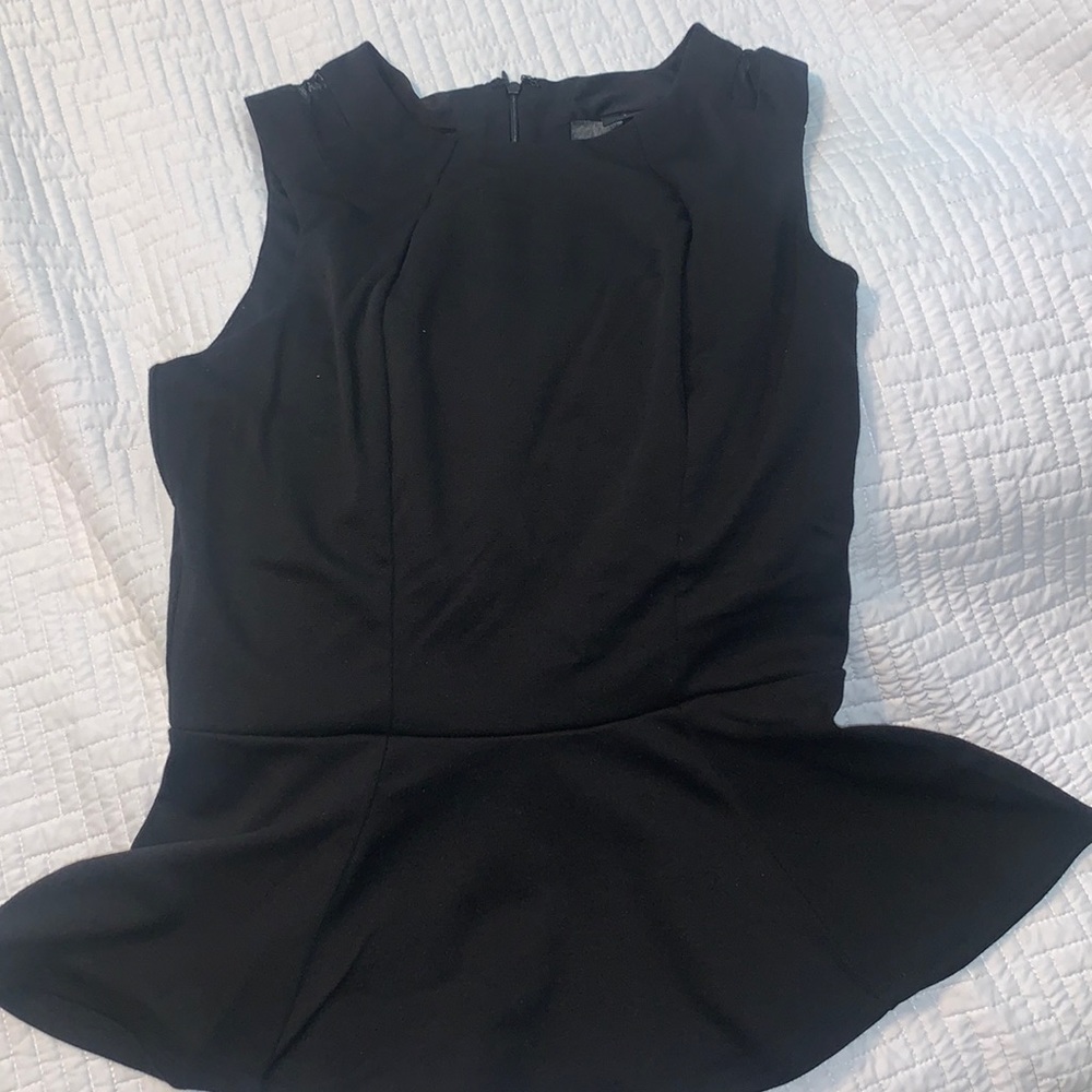 Black Peplum Top